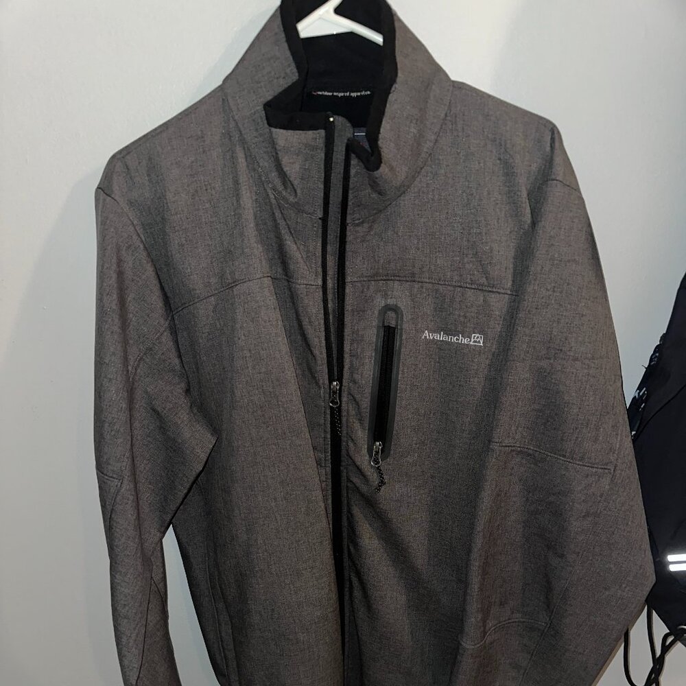 Men's Avalanche Grey Midweight Weather Shield / Waterproof Jacket - Size Large